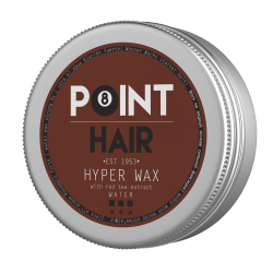 Vandens pagrindo plaukų vaškas ypač stiprios fiksacijos POINT HAIR HYPER WAX 100 ml.