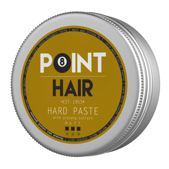 Matinė plaukų pasta ypač stiprios fiksacijos POINT HAIR HARD WAX 100 ml.