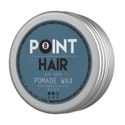 Vandens pagrindo plaukų vaškas su vidutiniu fiksavimu POINT HAIR POMADE WAX 100 ml.