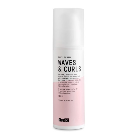 Ypač stiprios fiksacijos garbanų kremas Glossco Waves and Curls, 150 ml