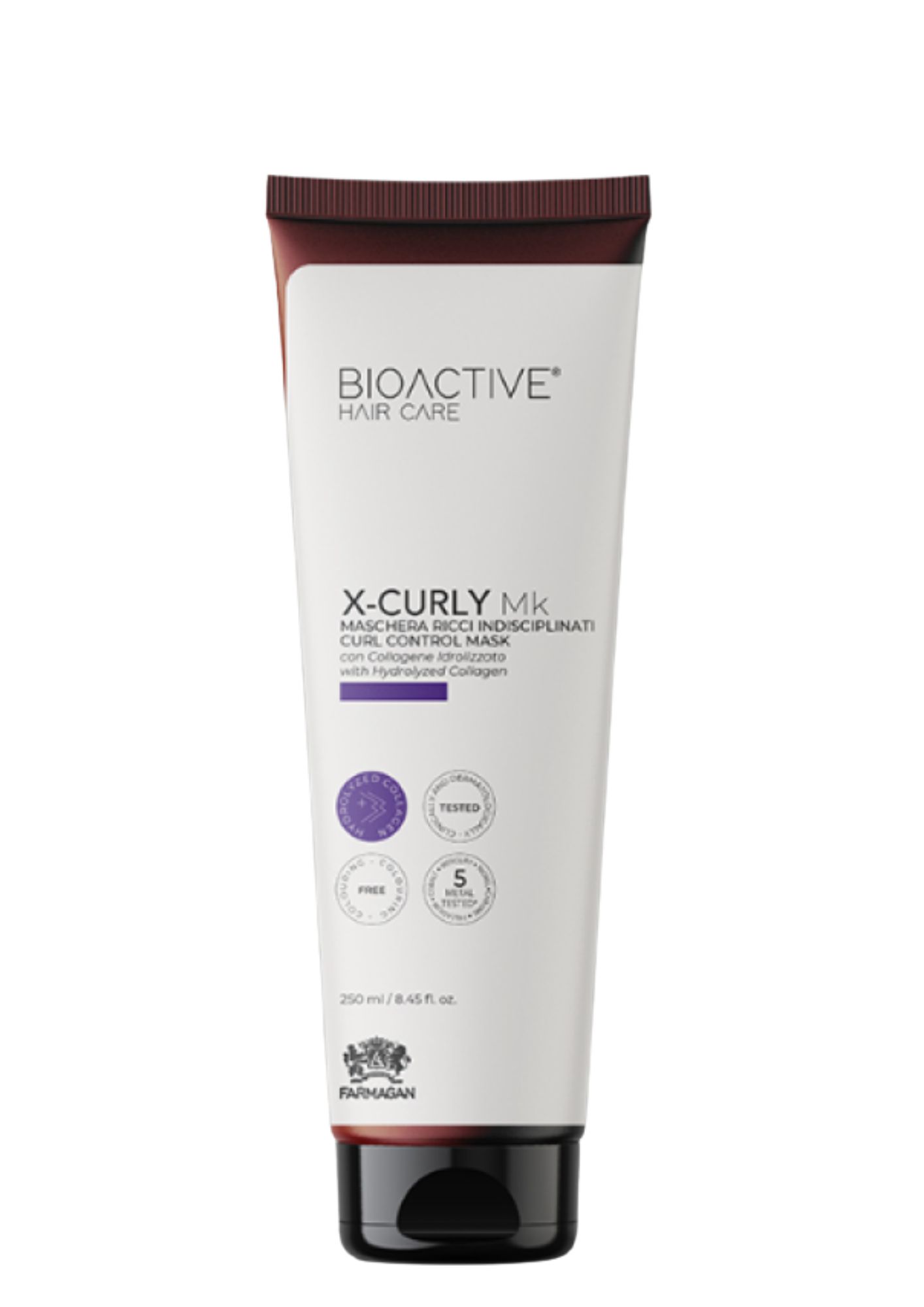 Bioaktyvi plaukų priežiūra X-CURLY Mk Garbanų kontrolės kaukė 250 ml