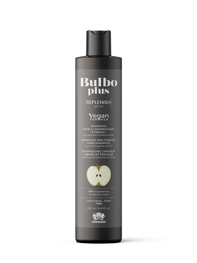 BULBO PLUS REPLENISH ŠAMPŪNAS PAŽEISTIEMS PLAUKAMS 250ML