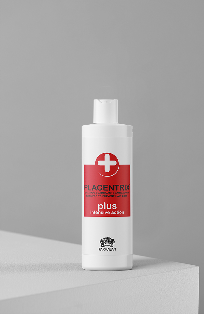 Intensyvus šampūnas nuo plaukų slinkimo PLACENTRIX PLUS 250 ml.