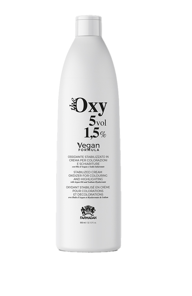 Farmagan The Oxy 5 vol. 1,5% oksidantas plaukų dažams 950 ml - Veganiška formulė