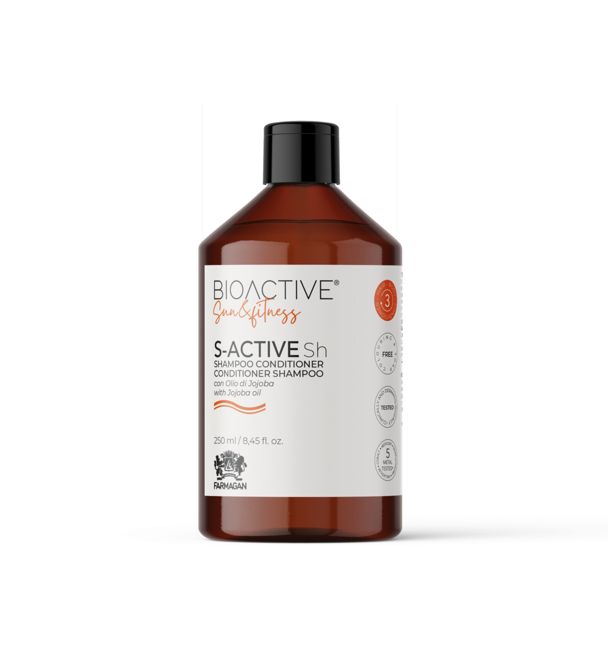 BIOACTIVE SUN&FITNESS 2in1 šampūnas ir plaukų kondicionierius