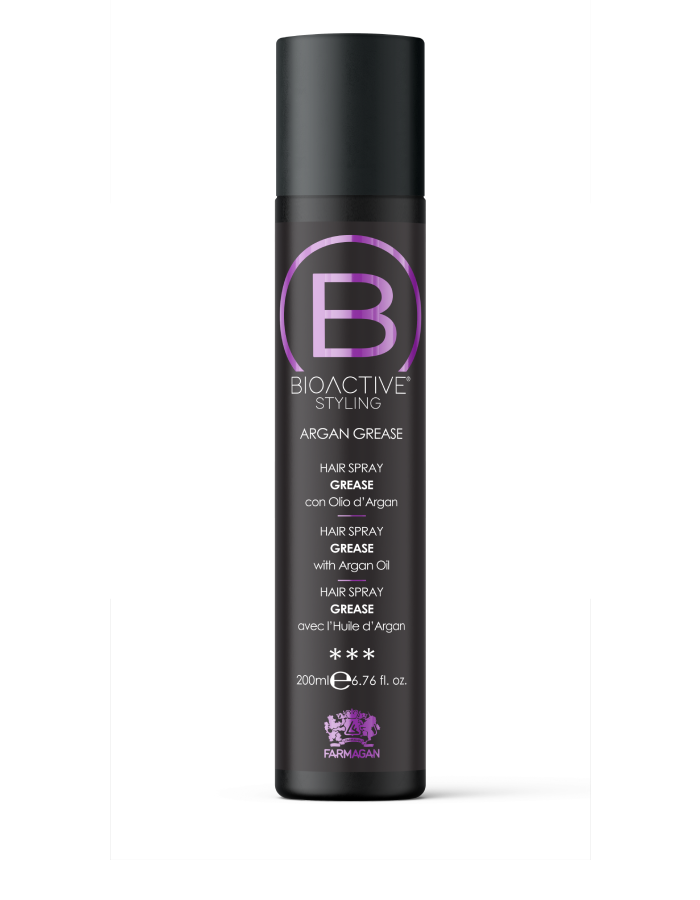 BIOACTIVE STYLING ARGAN GREASE | blizgesio suteikiantis purškiamas vaškas su arganu