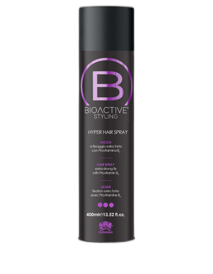 BIOACTIVE STYLING HYPER | itin stiprios fiksacijos plaukų lakas