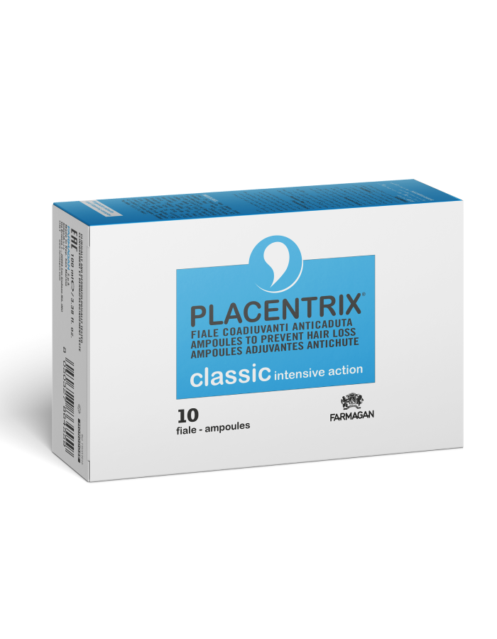 PLACENTRIX CLASSIC | intensyvaus poveikio ampulės su placenta nuo plaukų slinkimo