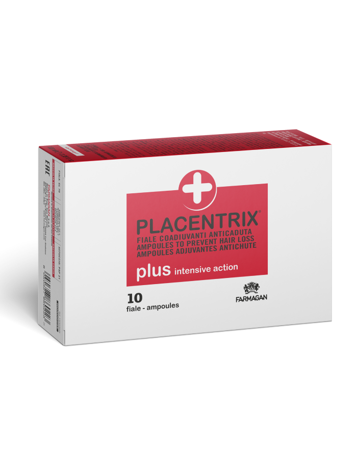 PLACENTRIX PLUS | stipresnio poveikio ampulės nuo plaukų slinkimo – 10x10 ml